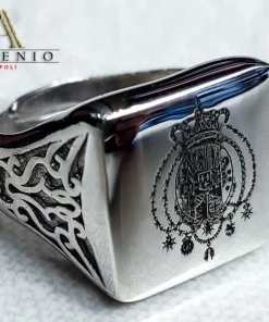 ANELLO REGNO DELLE DUE SICILIE IN PURO ARGENTO