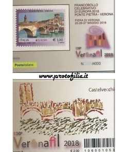TESSERA FILATELICA ITALIA 2018 nuova ” VERONAFIL 2018 ” €4,00