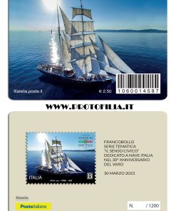TESSERA FILATELICA ITALIA 2023 nuova ” NAVE ITALIA ” €5.00