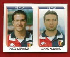 FIGURINE PANINI originale anno 2000 SERIE B GENOA Carparelli-Francioso n.563 €  1,20