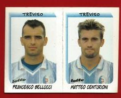 FIGURINE PANINI originale anno 2000 SERIE B TREVISO Bellucci-Centurioni n.648 € 1,20