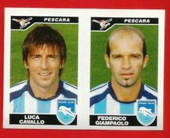 FIGURINE PANINI originale anno 2004/05  serie B Pescara Cavallo-Giampaolo n.589 € 0.80