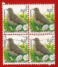 BELGIO -BELGIUM 2000  YT 2919  QUARTINA – QUATRAIN Used € 1,99