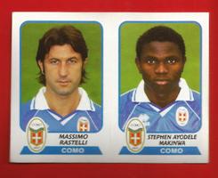 FIGURINE PANINI originale Campionato 2003-04 Como n.500 Rastelli-Makinwa € 1,00