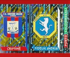 FIGURINE PANINI originale anno 2000 Serie C  CROTONE – FIDELIS ANDRIA Scudetto n.703 € 1,20
