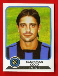 FIGURINE PANINI  originale anno 2003-04 serie A Inter  n. 131 F. Coco € 1,00