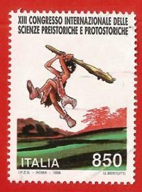 ITALIA – ITALY 1996 YT 2191 Used “13° congresso Scienze Preistoriche” € 0.30
