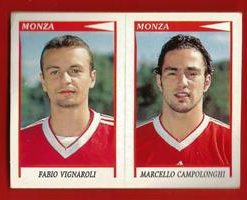FIGURINE PANINI originale anno 1998/99 serie B  MONZA Vignaroli-Campolonghi  n.537 €1.00