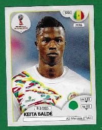 FIGURINE PANINI ORIGINALE Campionato del Mondo RUSSIA 2018 SENEGAL K. Baldè N.628 €0.35